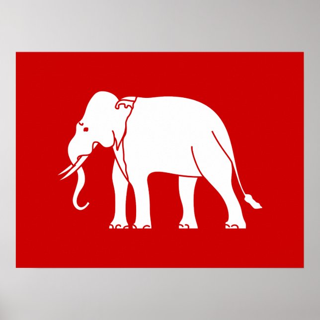 Poster Siamese Elephant (Frente)