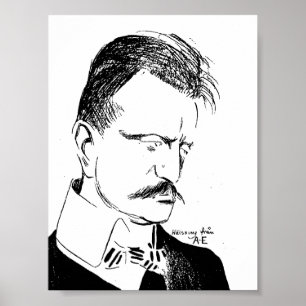Poster Sibelius: desenho de Albert Engström (1904)