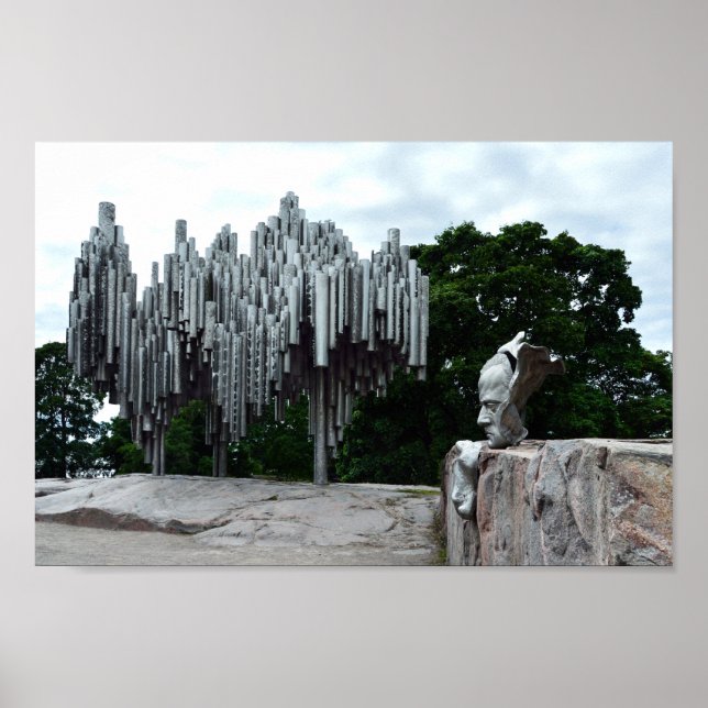 Pôster Sibelius Monument, Helsínquia, Finlândia (Frente)