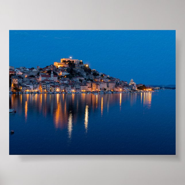 Poster Sibenik at blue hour (Frente)