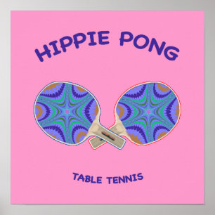 Poster Sibilo Pong de Pong do Hippie