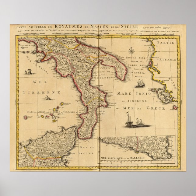 Poster Sicília Itália (Frente)