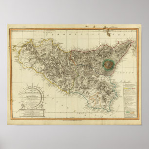 Poster Sicília, Itália