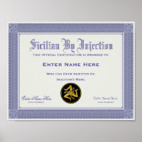 Siciliano Por Certificação Por Injeção