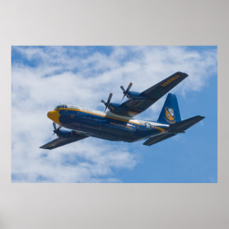 Poster Side Shot of Blue Angels C-130 Fat Albert
