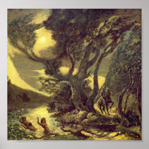 Poster Siegfried e as donzelas de Rhine