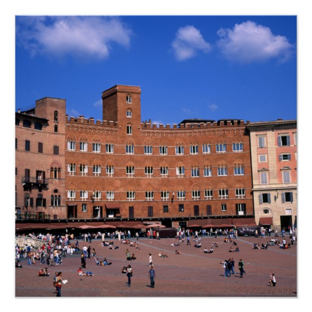 Pôster Siena Tuscany Itália (Frente)