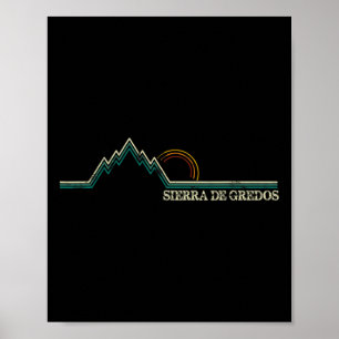 Poster Sierra De Gredos Espanha Escalar Retro, Esqui Hiki