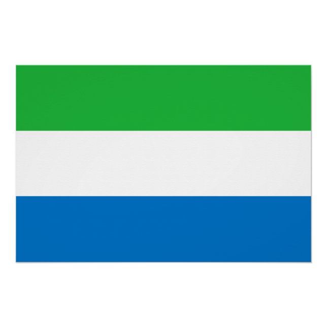 Pôster Sierra Leone Flag (Frente)