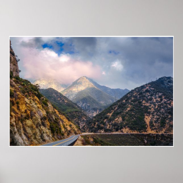 Poster Sierra Nevada Mountain Road – Eastern Sierra Print (Frente)