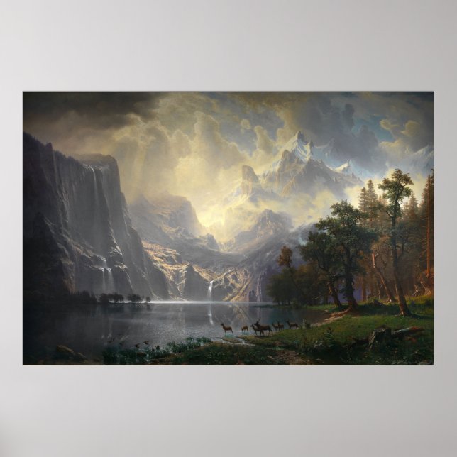 Poster Sierra Nevada Por Albert Bierstadt (Frente)