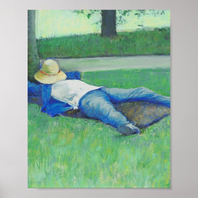 Poster Siesta (por Gustave Caillebotte) (Frente)