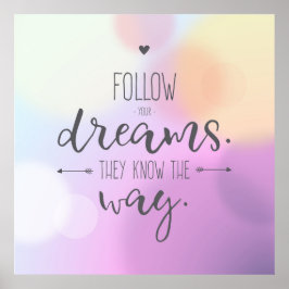 Poster Siga seus sonhos