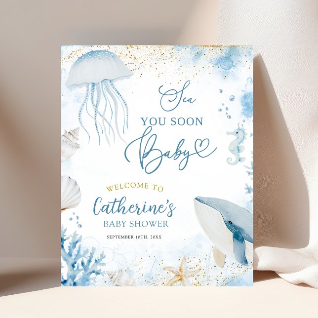 Poster Siga Você Em Breve Sinal De Boas-Vindas Chá De Beb (Criador carregado)