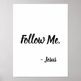 Poster Sigam-me Jesus Citação Mateus 4:19
