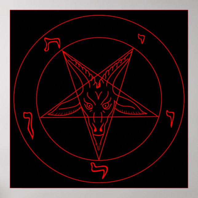 Poster Sigil do Baphomet (Frente)