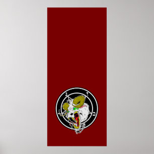 Pôster Sigil louco da bandeira de Baphomet