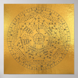 Poster Sigillum Dei Seal de Deus Angelic John Dee Diagram