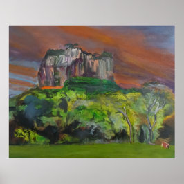 Poster Sigiriya Rocha do Leão – Vibrante Sri Lanka