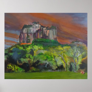 Poster Sigiriya Rocha do Leão – Vibrante Sri Lanka