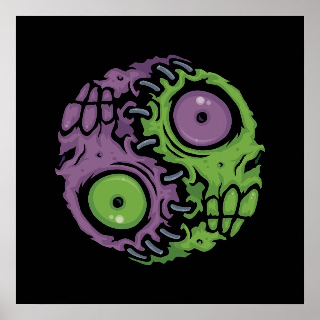 Poster Sigla de Zombie Yin Yang (Frente)