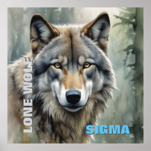 Poster Sigma Male Lone Wolf