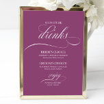 Poster Signature Bebe Elegante - Sinal de Casamento do Ga<br><div class="desc">Signature Bebe Elegante - Sinal de Casamento do Gabinetes Rosa Elegante</div>