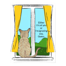 Significados possíveis da parte de trás do gato