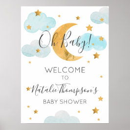 Poster Signo de bienvenida de Póster Moon & Stars Boy