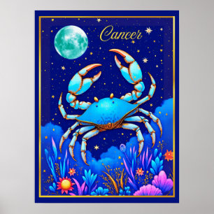 Poster Signo Zodiacal de Câncer