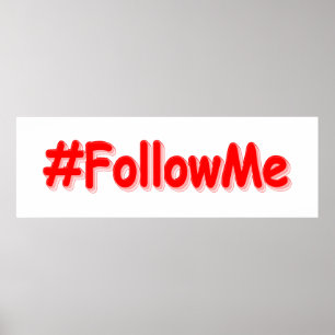 Poster "#SignonMe" Design. Comprar Agora