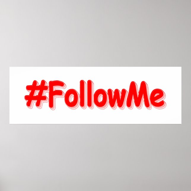 Poster "#SignonMe" Design. Comprar Agora (Frente)
