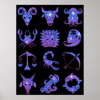 Pôster Signos do Zodíaco