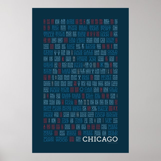 Poster Silábico de Chicago (Frente)