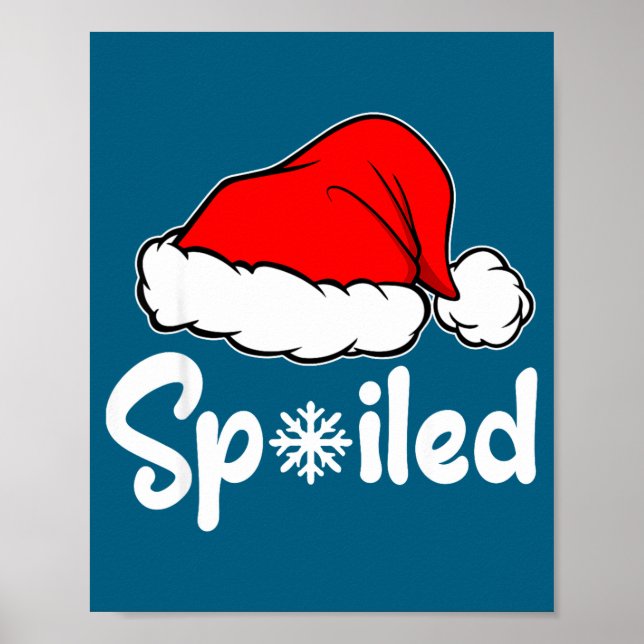 Poster Siled Broke Santa Hat Christmas Matching Pajamas  (Frente)