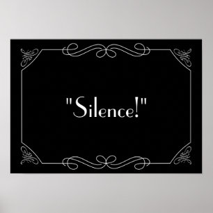 Pôster Silence!