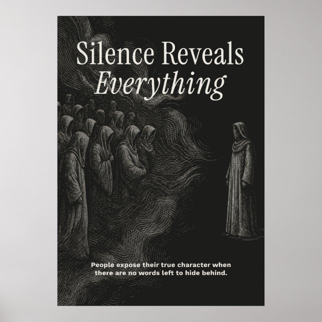Poster Silence Reveals Everything (Frente)