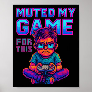 Poster Silenciei meu jogo por este vídeo engraçado de jog