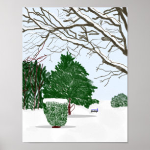 Poster Silencioso do Dia de Inverno