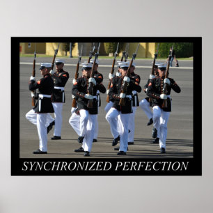 Poster silencioso do pelotão da broca (USMC)