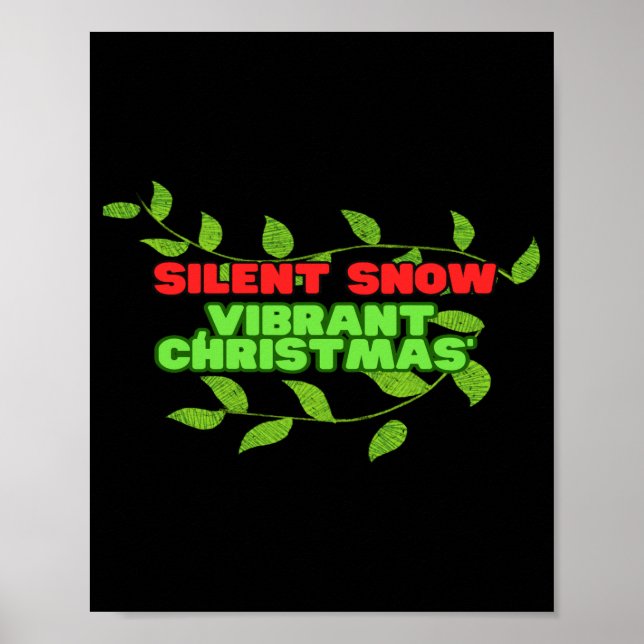 Poster Silent And Vibrant Christmas  (Frente)