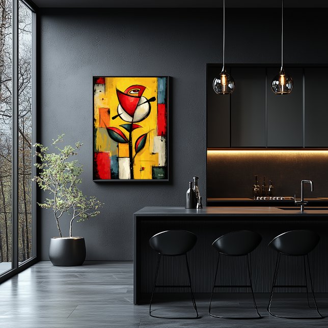 Poster Silent Bloom — Contemporary Abstract Expressionism (Criador carregado)