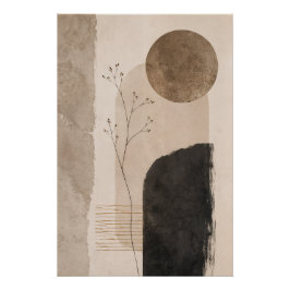 Pôster Silent Earth Abstract Wall Art