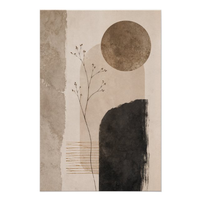Pôster Silent Earth Abstract Wall Art (Frente)