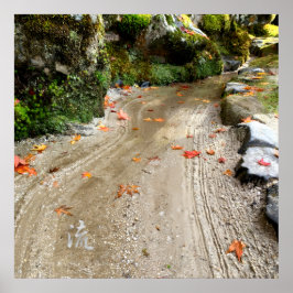 Poster Silent Passage - 流 (Flow) - Japanese Wabi-Sabi Pho