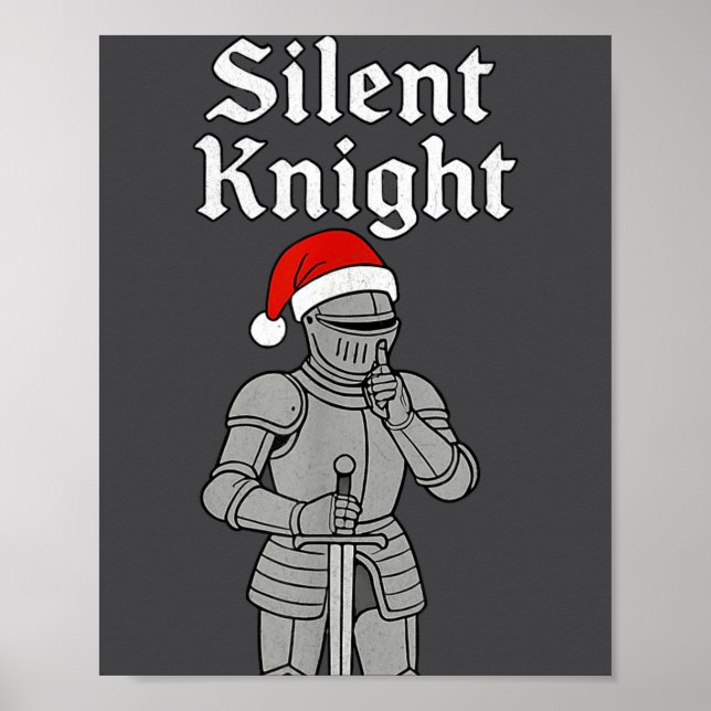 Poster Silent Santa Knight Christmas Holiday Xmas Theme M (Frente)
