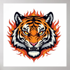 Poster Silent Tiger – Precision and Power