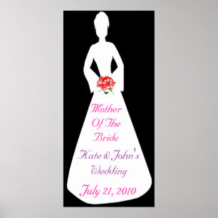 Pôster Silhouette Bridal I Mãe Da Noiva