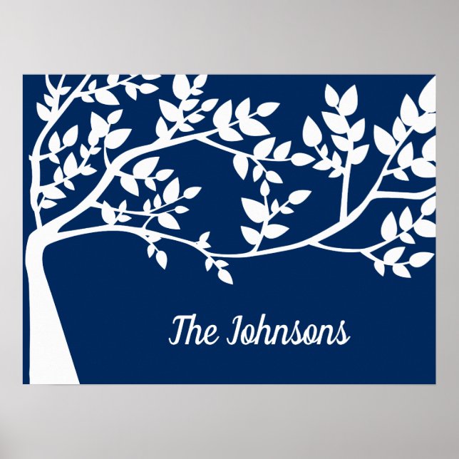 Poster Silhouette de Árvore (Frente)