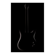 Silhouette de Violão Elétrico